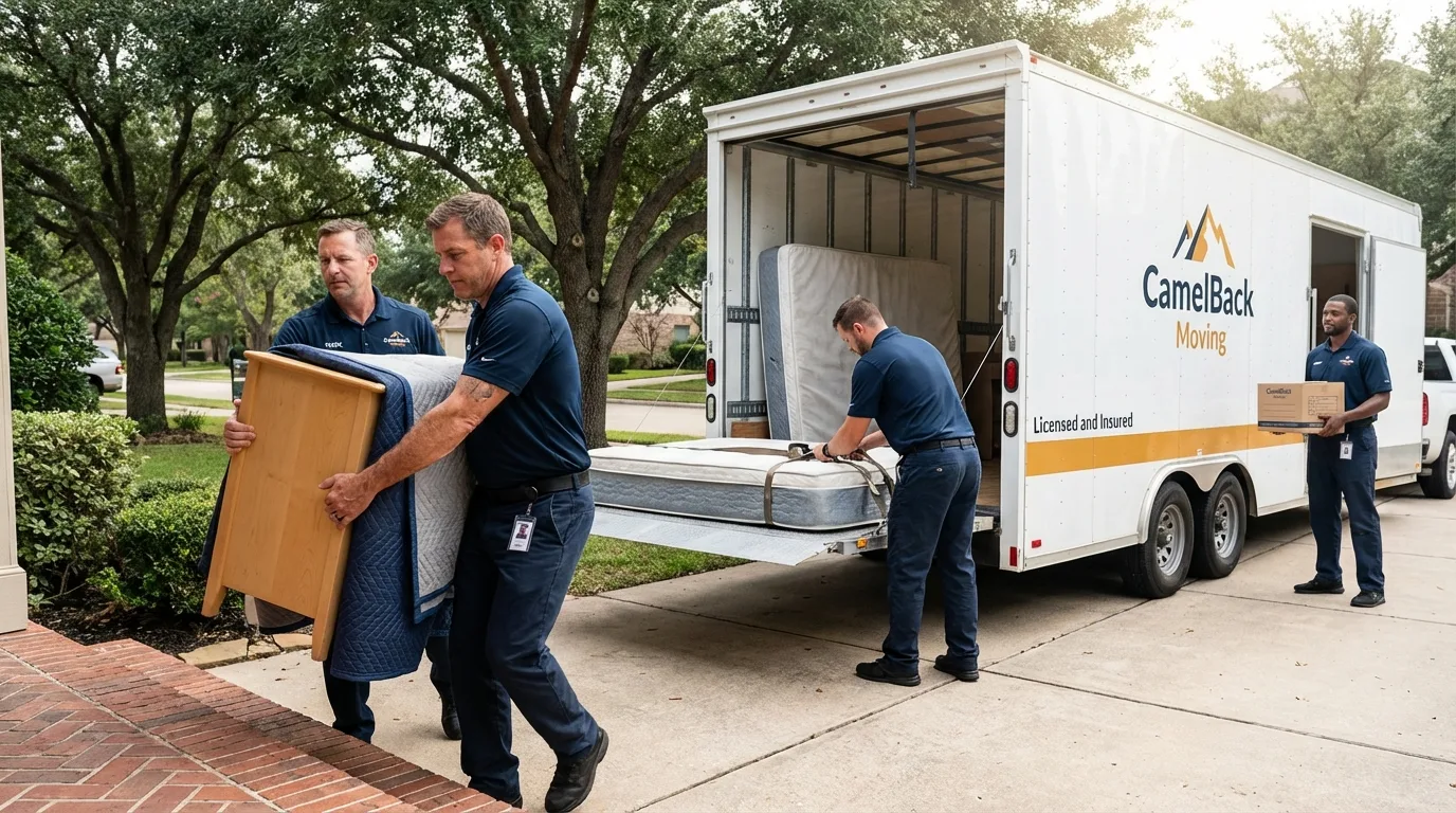 Crew loading residential truck for cross-state move from Tullahoma, TN